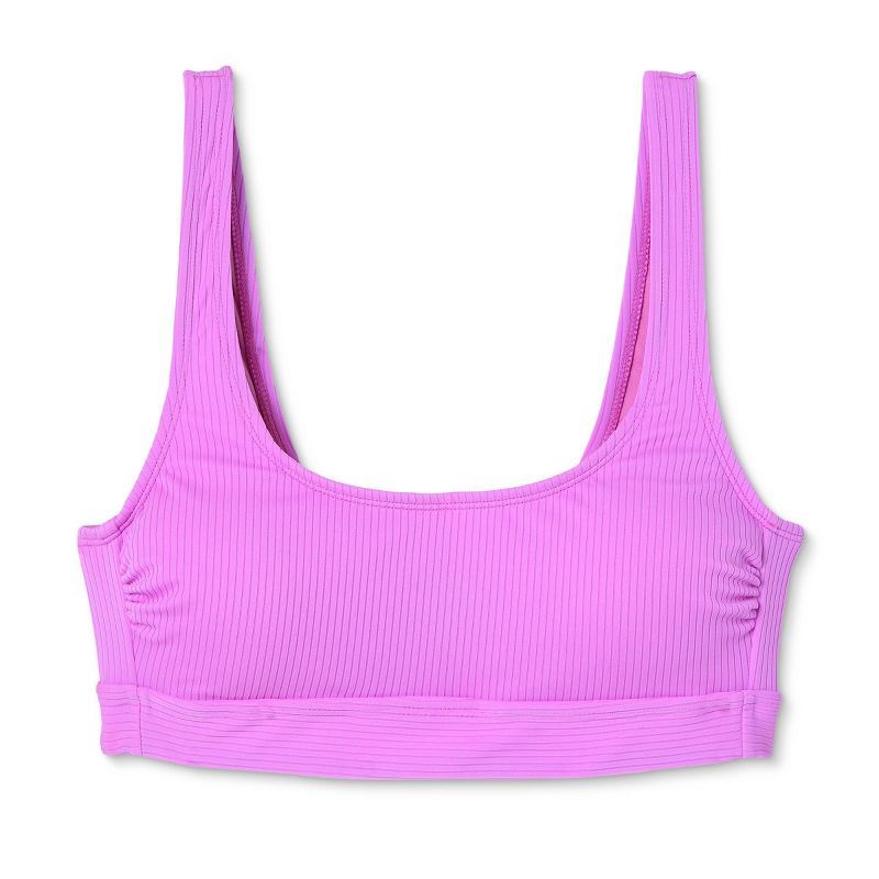 Women's Ribbed Bralette Bikini Top - Stoney Clover Lane x Target Bright Purple | Target