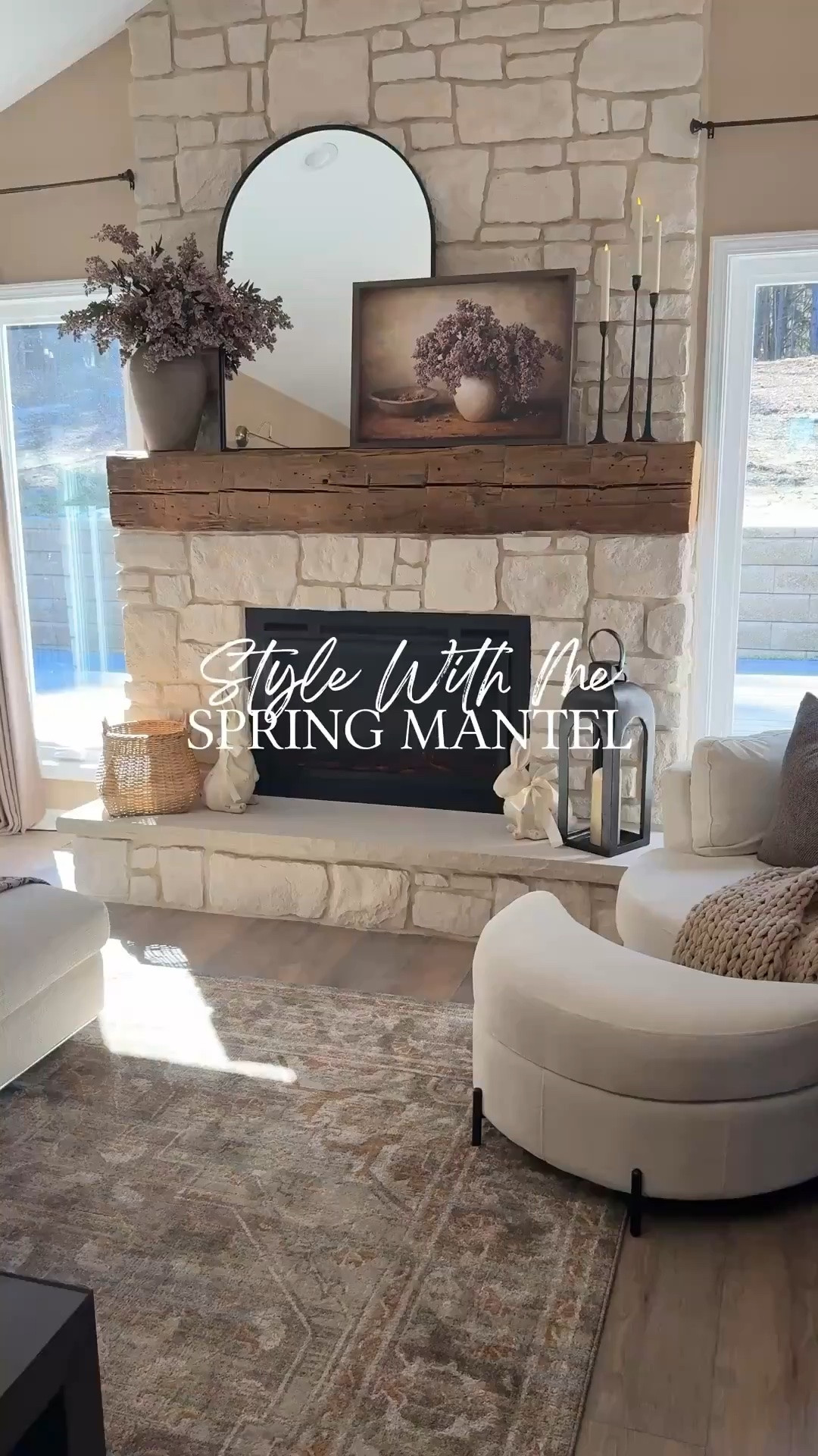 Style With Me Spring Mantel. Follow @farmtotablecreations on Instagram for more home styling ideas and daily deals.

I gave my fireplace a little spring refresh and I’m loving how everything came together. The framed floral artwork shown here is the 20 x 28 size with the Briarsmoke stain frame, and you can save 15% off with my code FARMTOTABLE.

I styled three berry stems in my vase for a soft seasonal touch and added a couple bunny figurines on the coffee table for a little spring charm while keeping the space neutral and cozy.

#livingroomdecor #springdecor #manteldecor #coffeetabledecor #framedart #wallartdecor

#LTKHome #LTKSaleAlert #LTKSeasonal