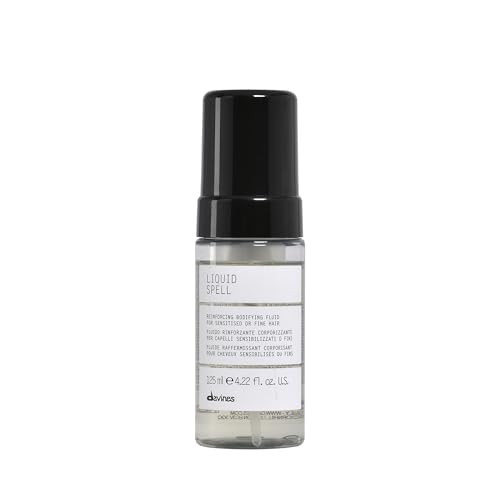 Davines Liquid Spell Reinforcing Bodifying Fluid, Liquid-to-Foam Volumizing Treatment for Fine or Sensitized Hair - Thickens & Strengthens Structure with Heat Protection - Weightless, 4.23 Fl Oz | Amazon (US)