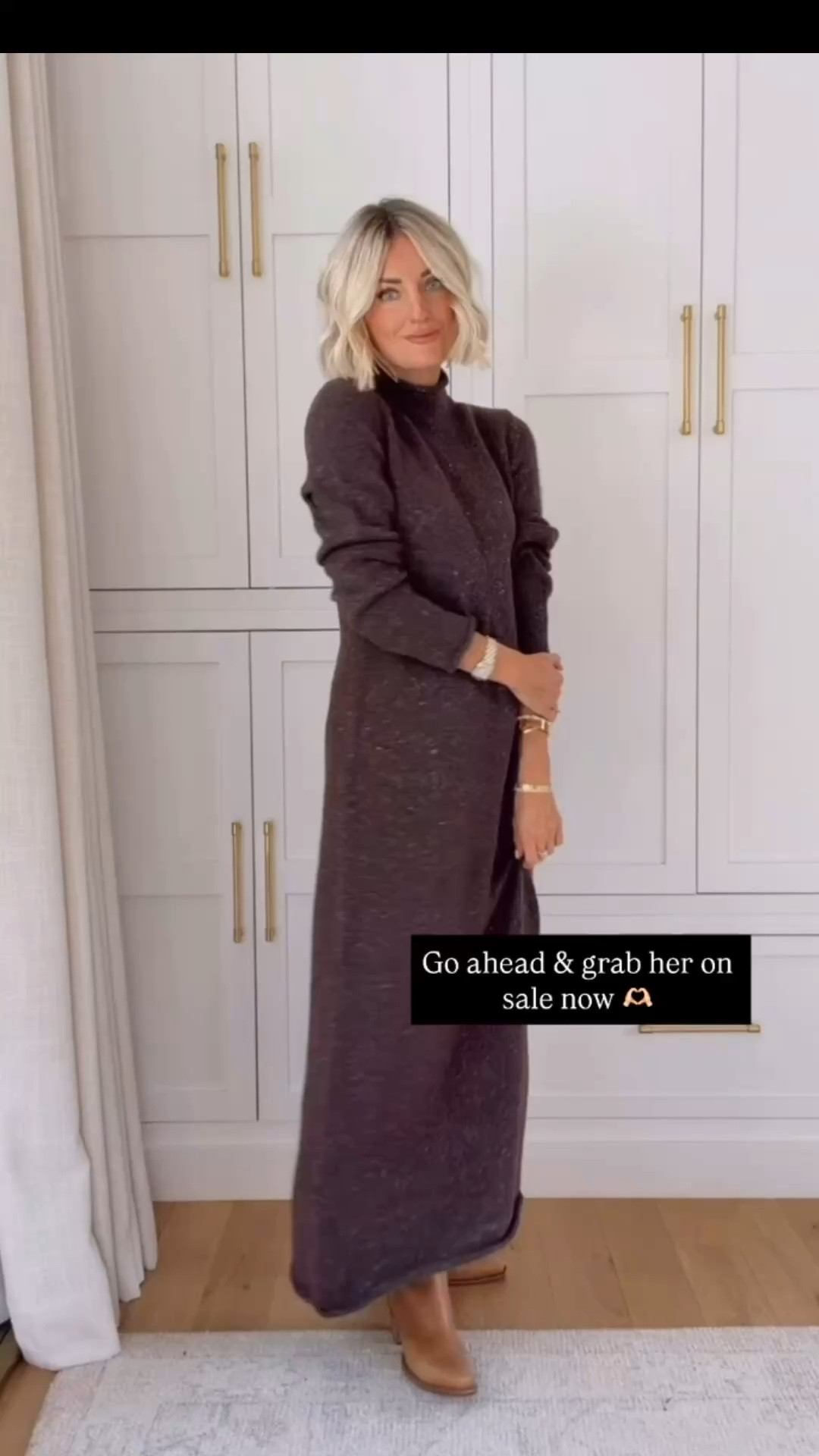 Sweater dress season is coming! You can never have too many, and this brown speckled roll neck dress will be worn on repeat this fall. Wearing size S. Part of the Friends & Family sale with code FAMILY! 

Loverly Grey, Tuckernuck, sale alert, fall dress, sweater dress

#LTKootd #LTKSeasonal #LTKWorkwear