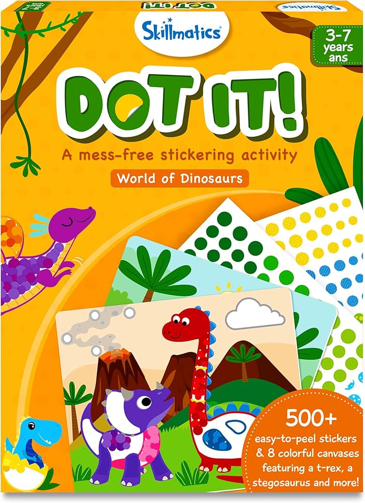 Skillmatics Dot It Sticker Art Activity - Dinosaurs, Easter Basket Stuffers, Mess-Free Fun for Ki... | Amazon (CA)