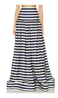 Bronx and Banco Quinn Striped Maxi Skirt in Navy & White from Revolve.com | Revolve Clothing (Global)