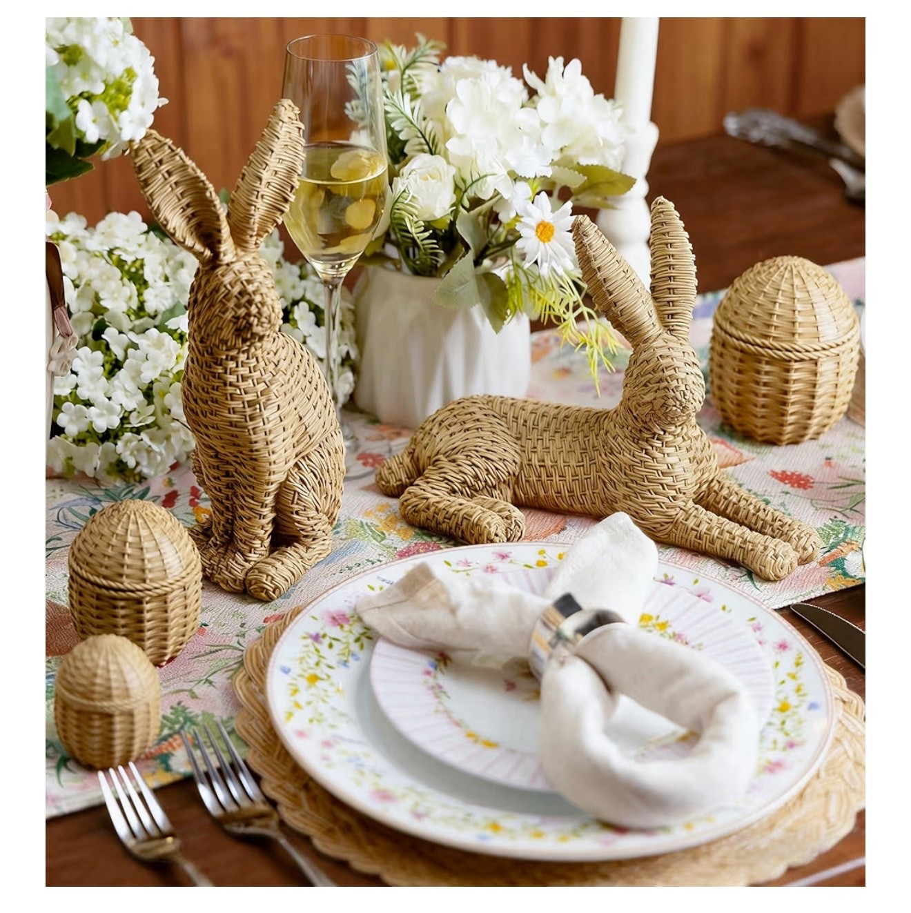 The cutest rattan rabbits & eggs set! The sweetest Easter decoration at a great price 

#LTKSeasonal #LTKHome #LTKSpringSale