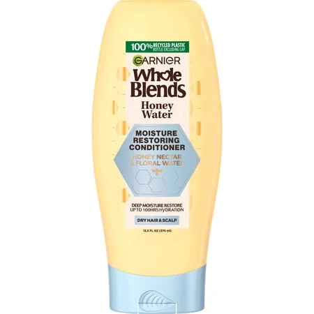 Garnier Whole Blends Honey Water Moisture Restoring Conditioner Dry Hair Squeeze 12.5 fl oz | Walmart (US)