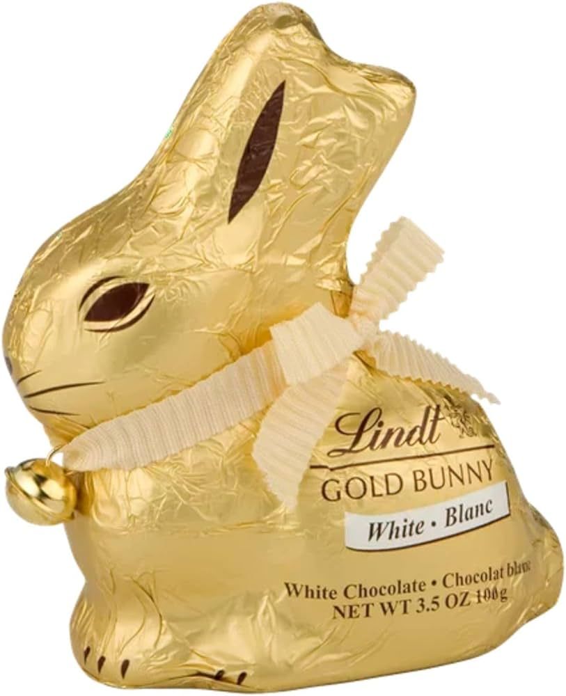Lindor Gold Bunny White Chocolate Easter Bunny, 100g/3.5 oz (Shipped from Canada) | Amazon (US)