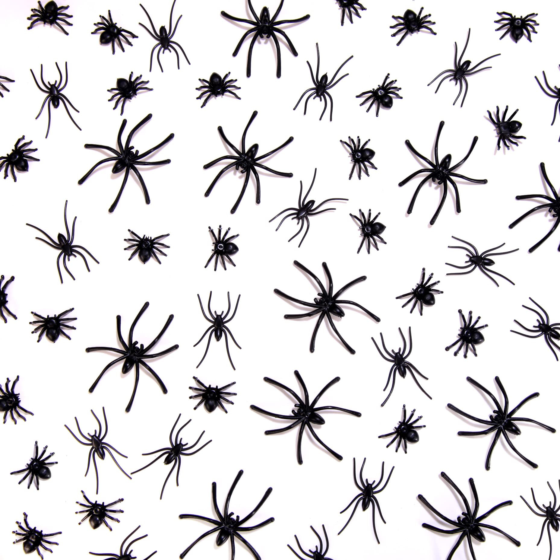 120 Pieces Realistic Plastic Spiders 3 Sizes Small Spider Toys Black Fake Spiders Halloween Prank... | Amazon (US)