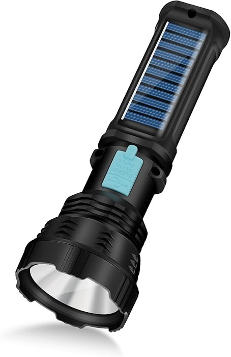 Led Solar Flashlight, 1500 Lumens Led Solar Handheld Rechargeable Flashlights with IP65 Waterproo... | Amazon (US)