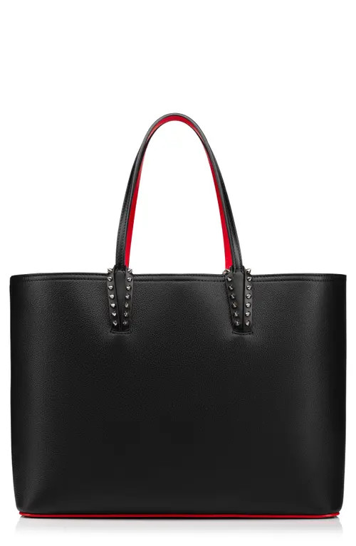 Christian Louboutin Cabata Calfskin Leather Tote in Black/black at Nordstrom | Nordstrom