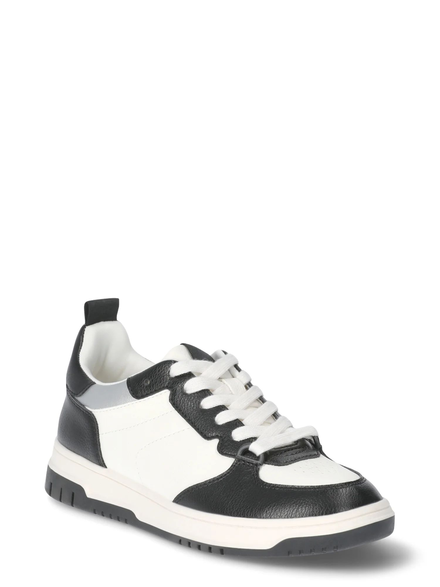 No Boundaries Women’s Lace Up Court Sneakers | Walmart (US)