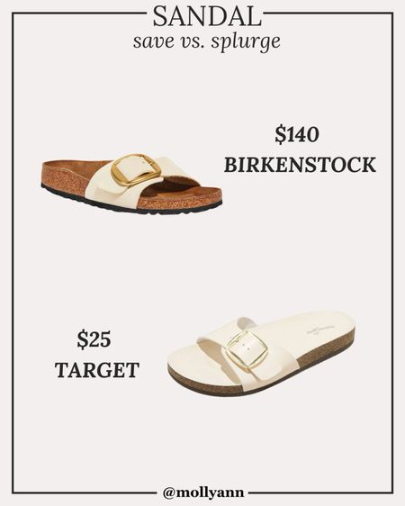 Sandal save vs splurge 

#LTKfindsunder50 #LTKshoecrush #LTKfindsunder100
