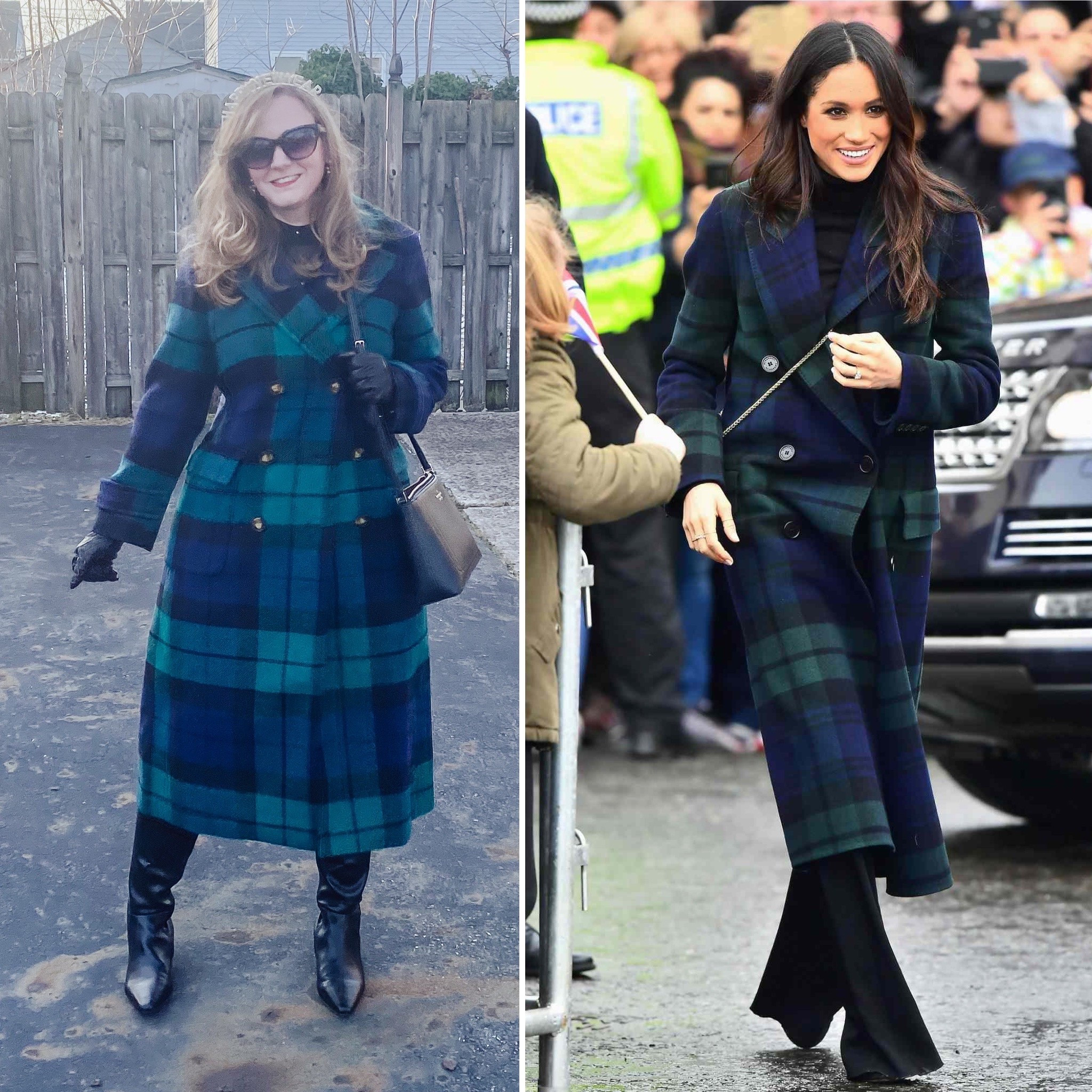 Black watch plaid coat 
Meghan Markle lookalike 
True to size 


#LTKSaleAlert #LTKSeasonal #LTKMidsize