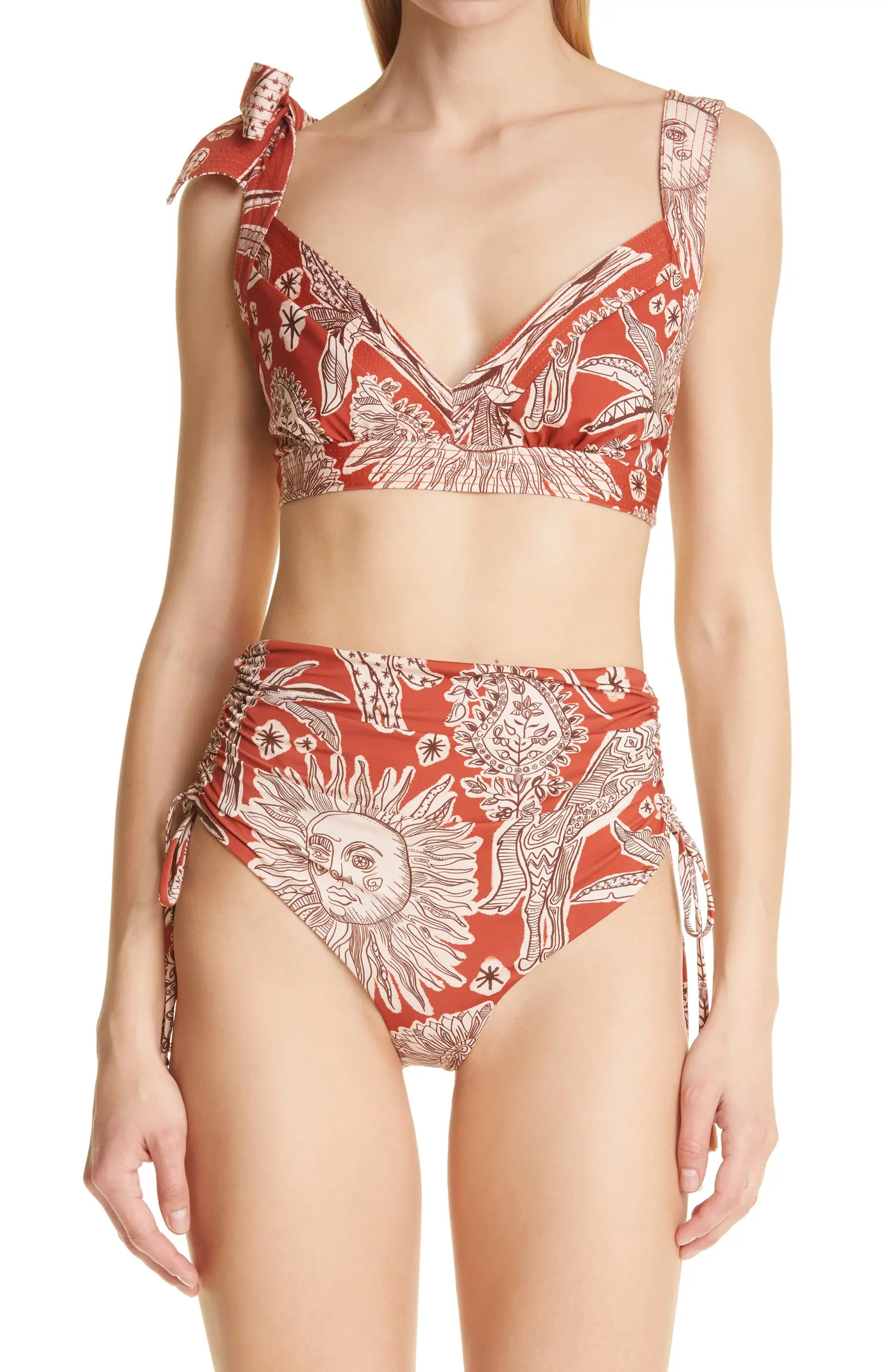 Old Billy Ruched Bikini BottomsJOHANNA ORTIZ | Nordstrom