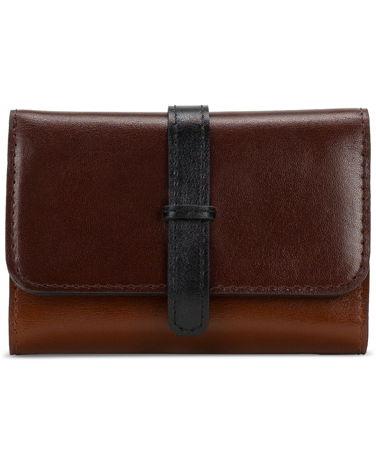 Patricia Nash Women's Perla Trifold Wallet - Black/british Tan/tan | Macy's