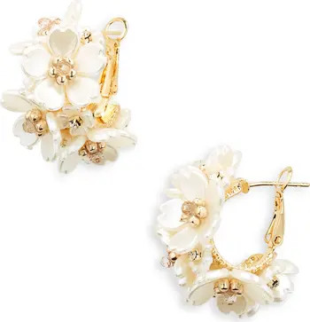 Floral Hoop Earrings | Nordstrom