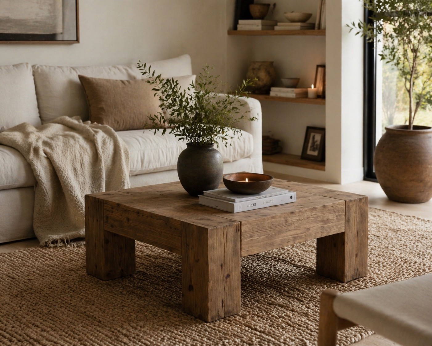 If you love the Studio McGee / modern organic look, this coffee table is a must. 🤎

Chunky wood + simple lines = the perfect centerpiece for a cozy neutral living room.

Shop it here 👇

#LTKHome #LTKU #LTKSaleAlert