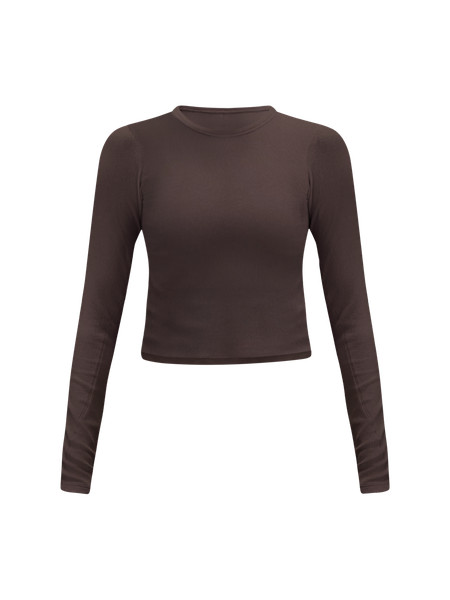 Hold Tight Straight-Hem Cropped Long-Sleeve Shirt | Women's Long Sleeve Shirts | lululemon | lululemon (CA)