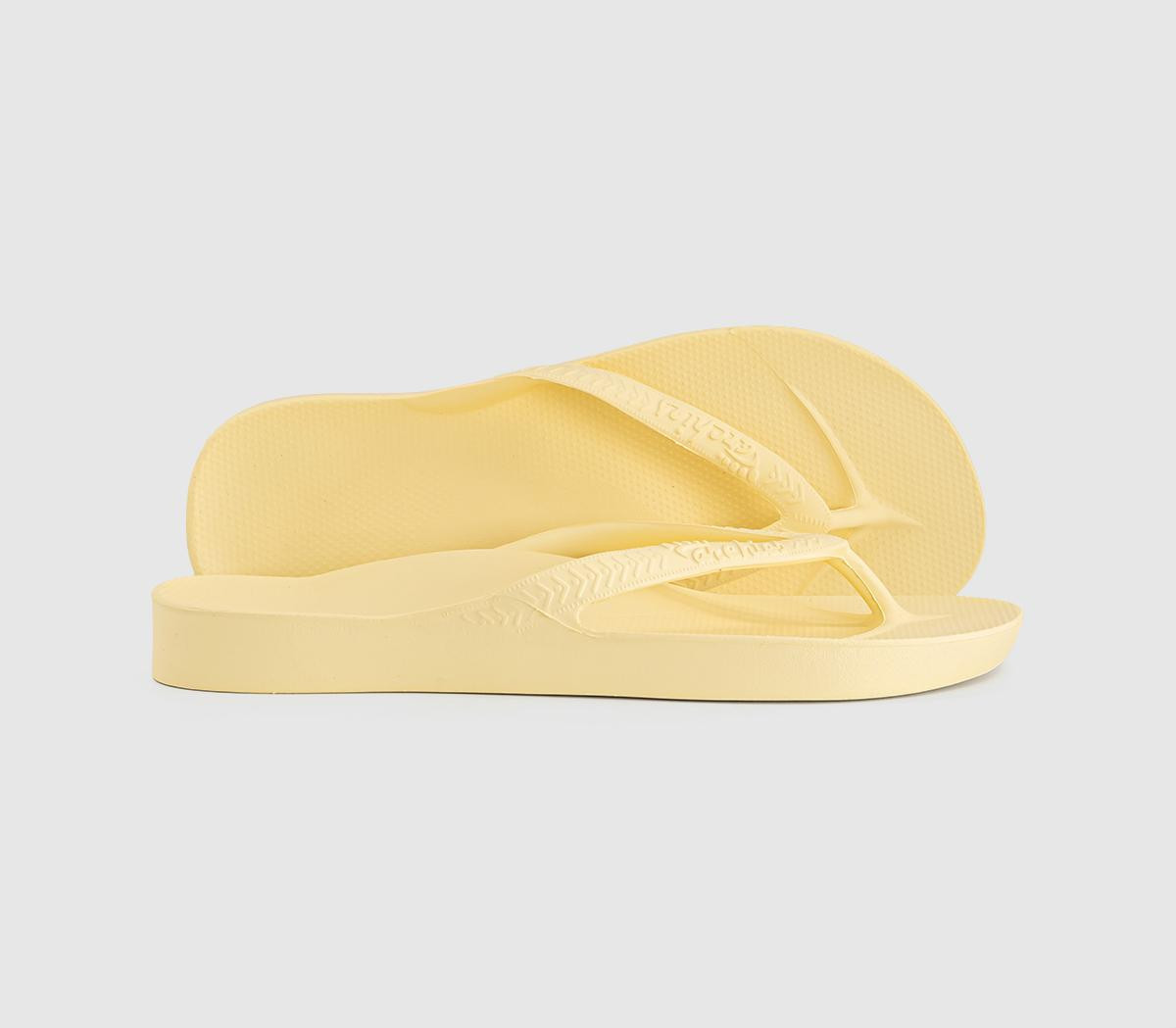 Archies Womens Flip Flops Lemon Yellow, 4 | Office Shoes (UK)