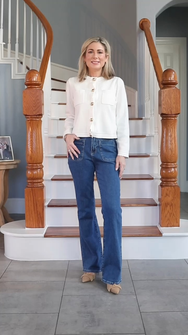 #walmartpartner Sharing four outfits that you can (mostly) wear now and a couple to have for later. Each of these pieces from @walmartfashion are great foundations for transitioning into spring, and the two dresses are perfect to have on hand for spring events. #walmartfashion #fashionover40 #fashionover50 #wearnowwearlater #walmartfinds 

I’m wearing a size XS in all the tops and dresses and a size 2 in the jeans and denim skirt  

#LTKfindsunder50 #LTKVideo #LTKover40