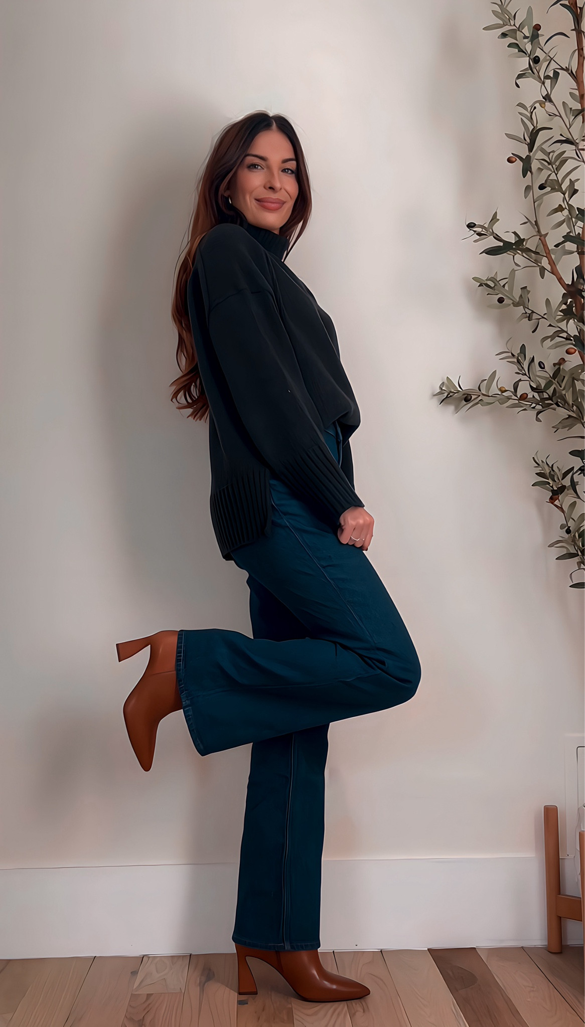 These boots fit true to size and even have just enough room to wear with socks!

Brown booties, heeled boots, leather ankle booties, flare jeans, tuckable black sweater, black turtleneck 

#LTKshoecrush #LTKstyletip #LTKfindsunder100