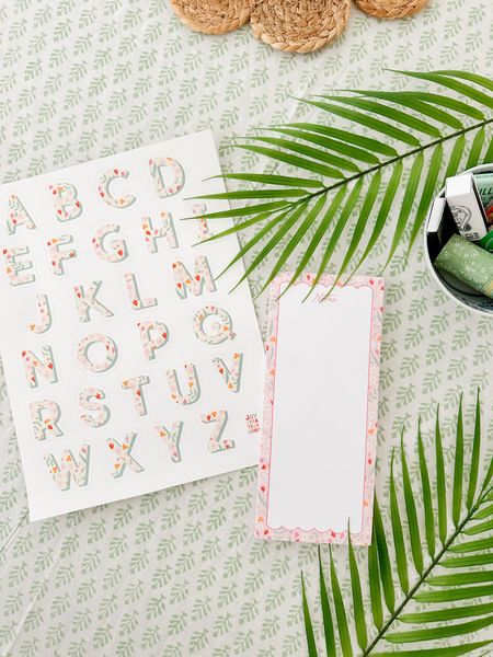 The cutest floral print stationary and alphabet stickers from Joy Creative - use code SEA10 for 10% off!

#LTKhome #LTKworkwear #LTKfindsunder50