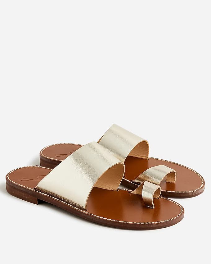 Marta made-in-Italy metallic leather sandals | J.Crew US