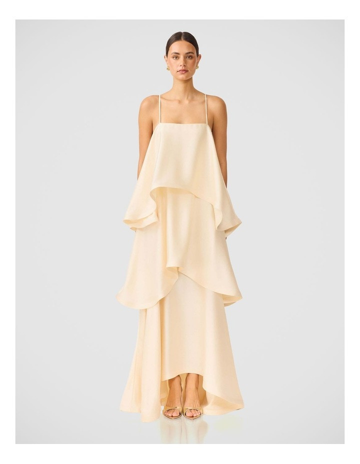 Elliatt Tilly Tiered Maxi Dress Ecru S | Myer