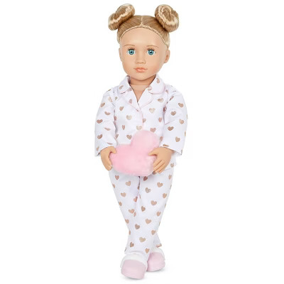 Our Generation Serenity with Heart Polka Dot Pajama Outfit 18" Slumber Party Doll | Target