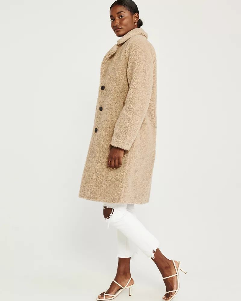 Sherpa Dad Coat | Abercrombie & Fitch US & UK