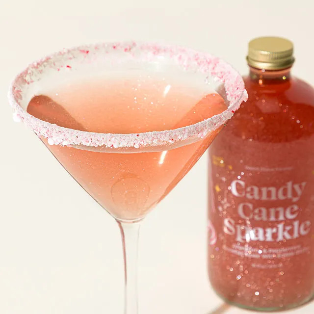 Candy Cane Glitter Cocktail Mixer | UncommonGoods