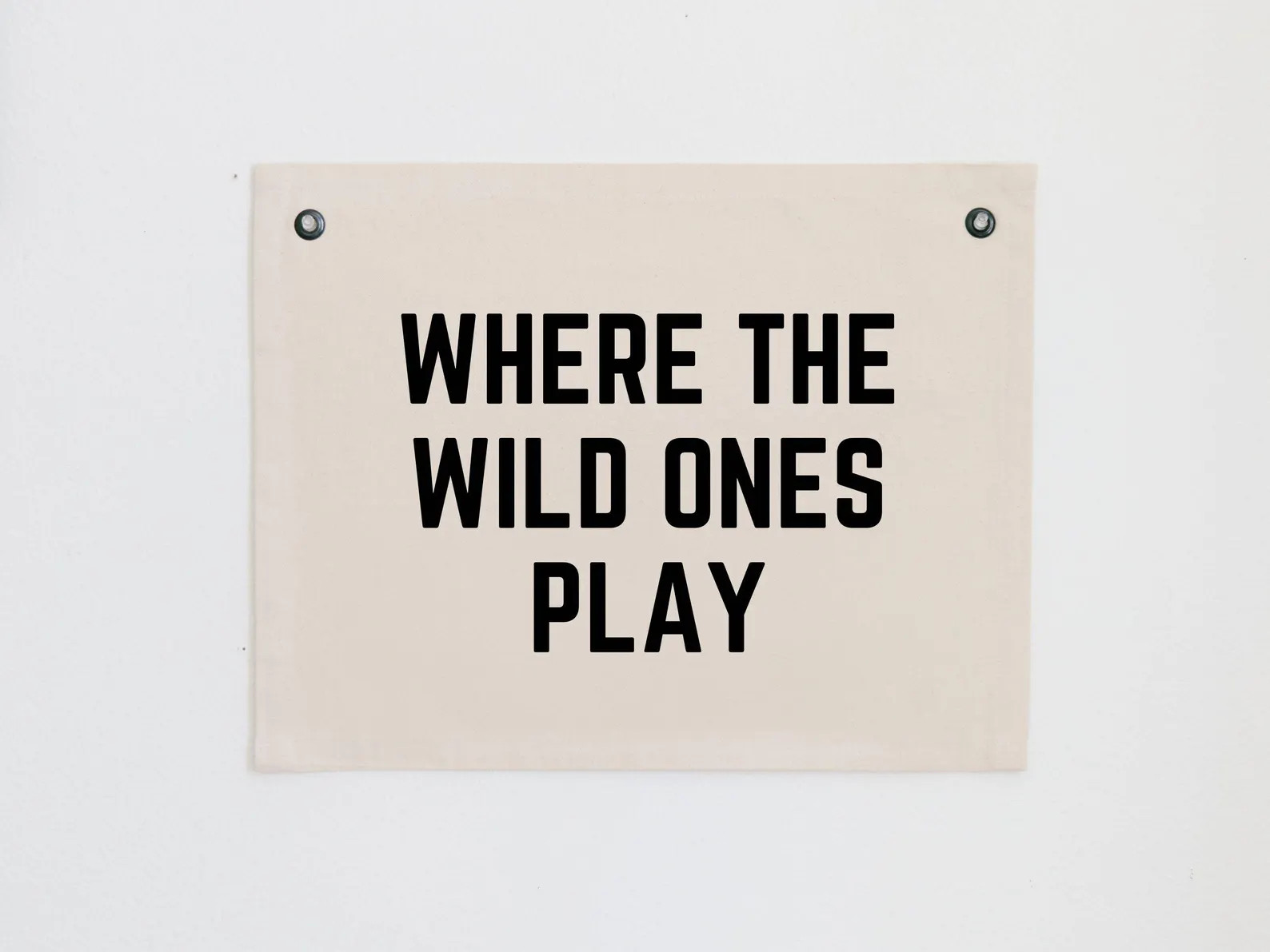 Where the Wild Ones Play Canvas Banner, Playroom Wall Sign, Playroom Wall Art, Jungle Themed Wall... | Etsy (US)