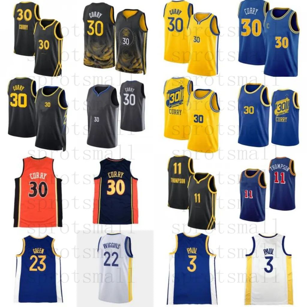 2023/24 #30 Stephen Curry Chris Paul City Basketball Jersey Mens 22 Andrew Wiggins 11 Klay Thomps... | DHGate