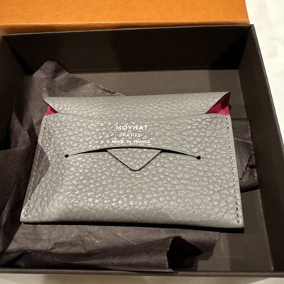 MOYNAT Leather Card Wallet France new with box two tone grey and pink | eBay | eBay US