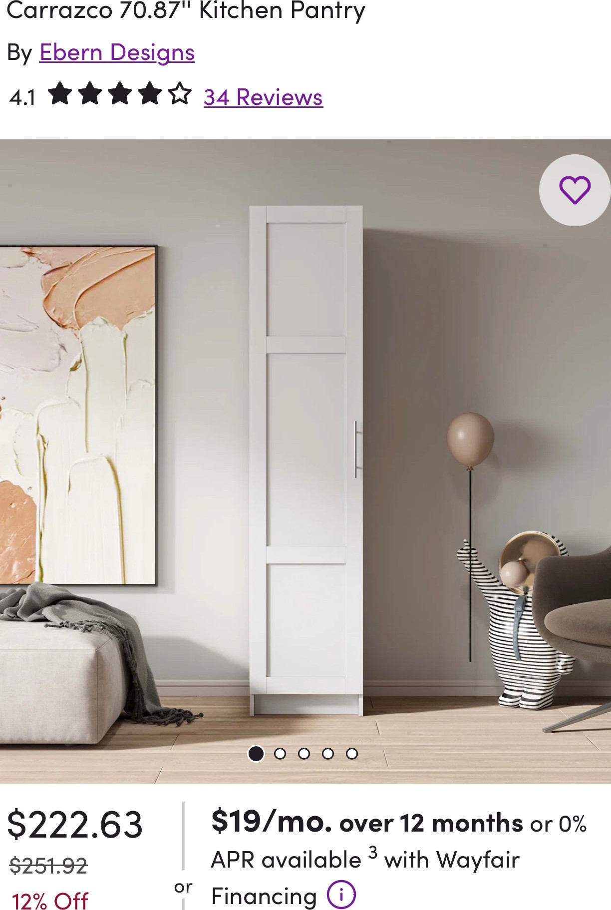 Carrazco 70.87'' Kitchen Pantry 

#LTKHome #LTKSaleAlert #LTKFallSale