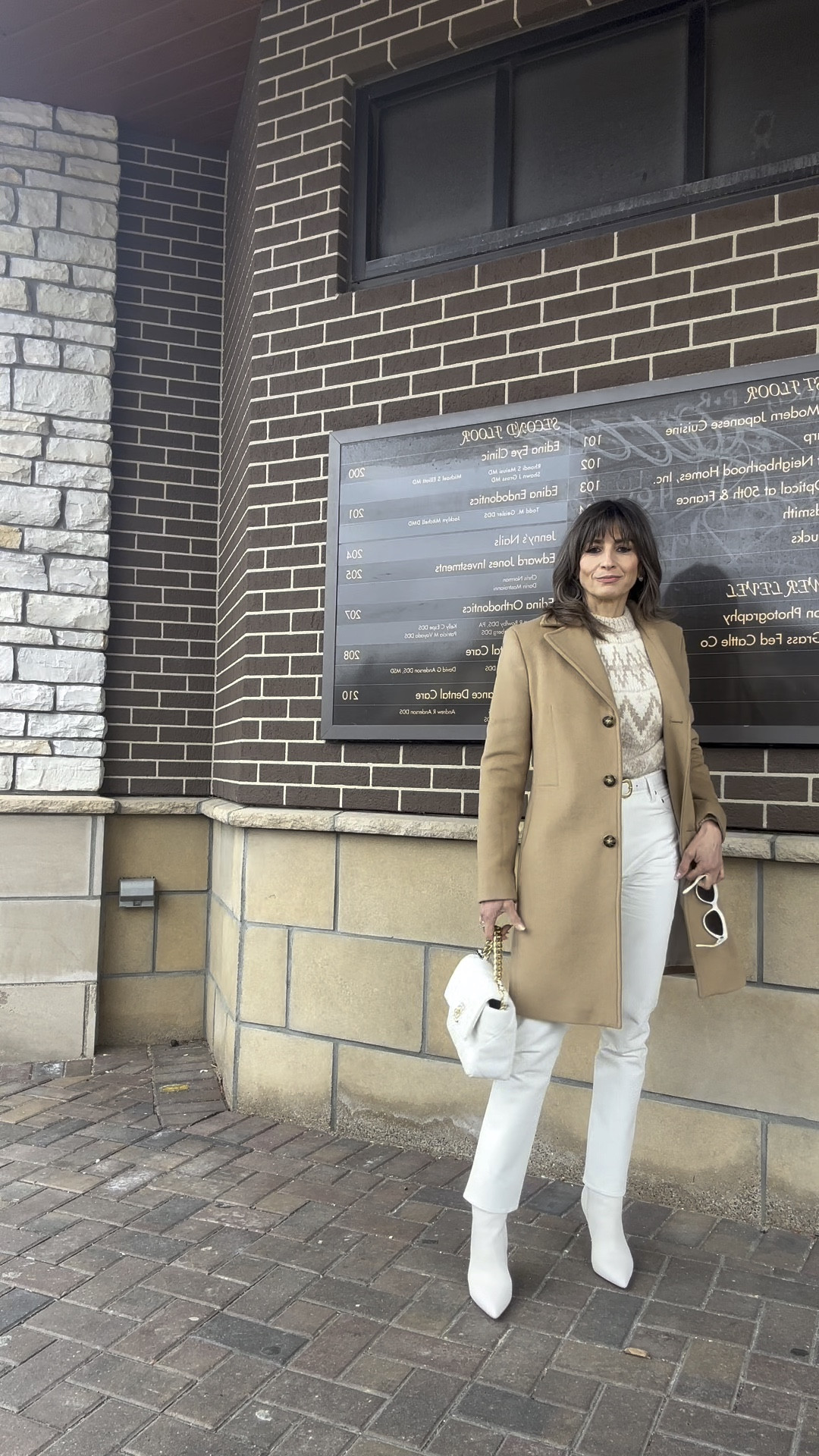 Who says you can’t wear white on winter? 🥰

The recycled leather pants fit true to size. The sweater O sized down to a XXSz but if you like it more oversized, get your own size.

Coat fits small. I sized up one size. Boots fit true to sizee

#LTKshoecrush #LTKstyletip #LTKover40