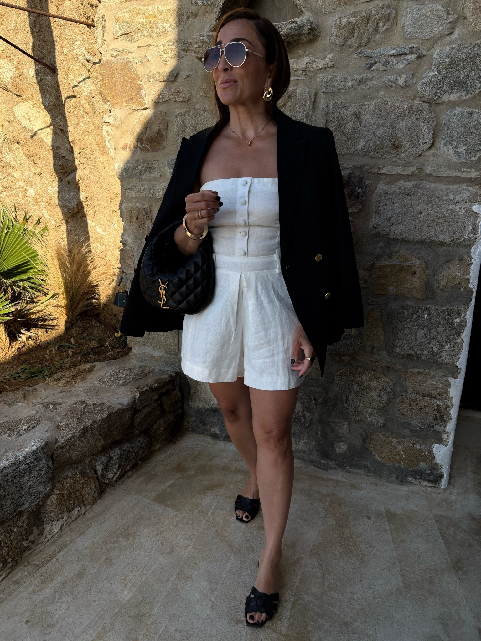 Dinner out in the stunning linen romper (because a romper is just so easy, right?!) + my linen blazer from quince (such a great price!)

#LTKdayinmylife #LTKgrwm #LTKootd