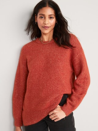 Cozy Plush-Yarn Cocoon Tunic Sweater for Women | Old Navy (US)