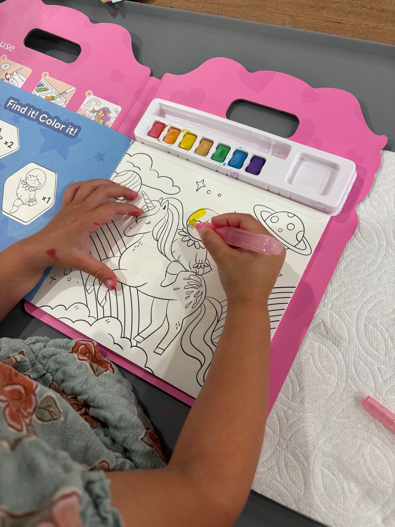 This is such a waaaay less mess painting activity for kids. You use the squeeze brush filled with water and dip it in the colors. And then paint away! My 3 year old has been painting non stop  

#LTKKids #LTKmomlife