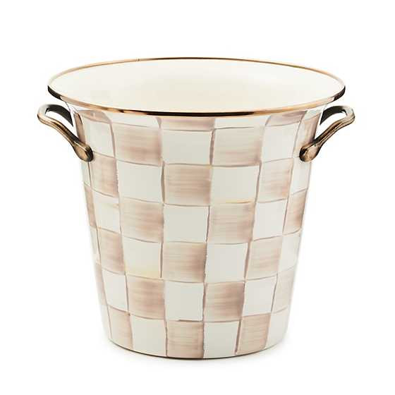 Mocha Check Wine Cooler | MacKenzie-Childs