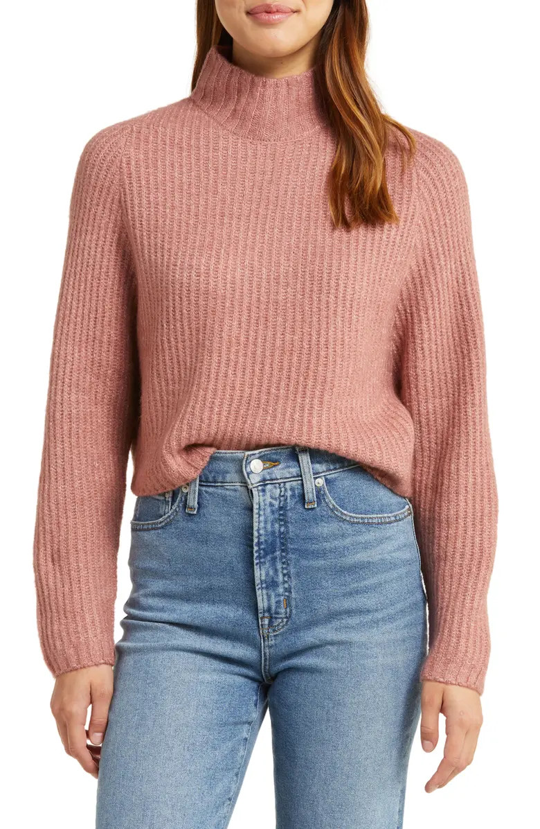 Marley Tulip Back Mock Neck Sweater | Nordstrom