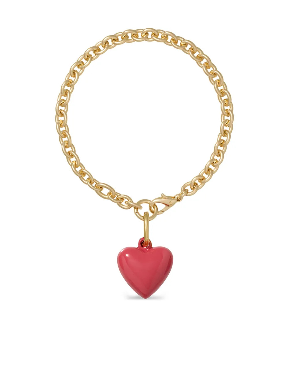 The Mini Puffy heart-charm bracelet | Farfetch Global