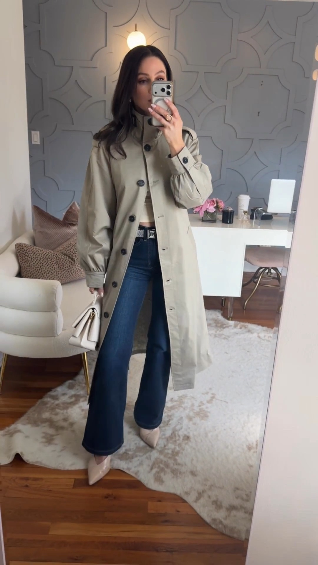 A Chloe look-a-like trench. So feminine and chic for spring. This is my true size small  

#LTKOver40 #LTKootd #LTKSeasonal