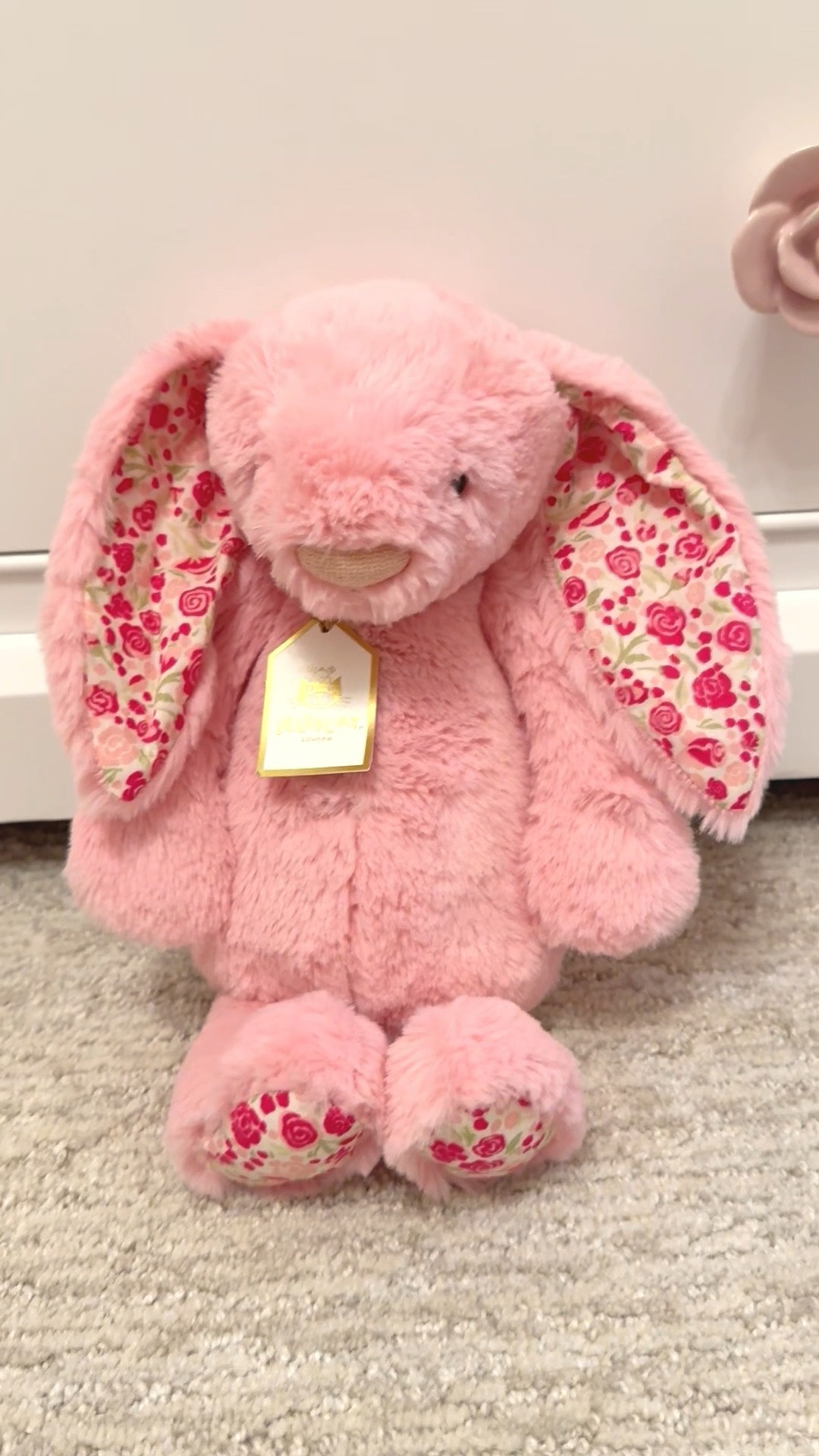 This ‘Blossom’ bunny might be one of the prettiest Jellycat I’ve seen 🌸🐰

The floral ears + soft pink color are just stunning in person.

I have a feeling this one is going to sell out fast, especially for Easter.

So excited to add her to our pastel collection 💗

Linking in case you’ve been looking for a special one!

#LTKmomlife #LTKSeasonal #LTKKids
