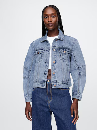 Barrel-Sleeve Icon Denim Jacket | Gap (US)
