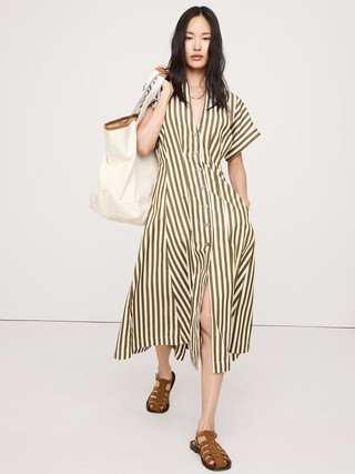 Cotton Poplin Shirt Dress | Banana Republic (US)