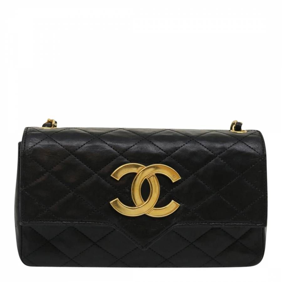 Black Chanel Classic Flap Shoulder Bag | BrandAlley