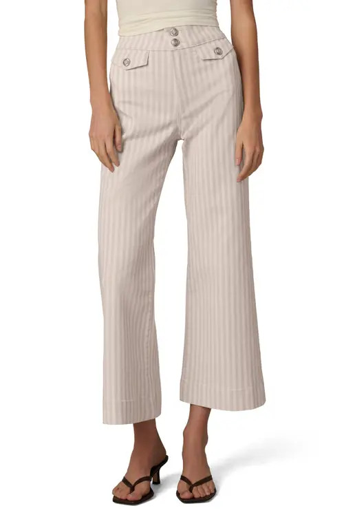 Joe's The Ellia Ankle Wide Leg Pants in Natural Stripe at Nordstrom, Size 26 | Nordstrom