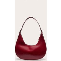 Cherry Red Pu Curved Shoulder Bag | PrettyLittleThing US