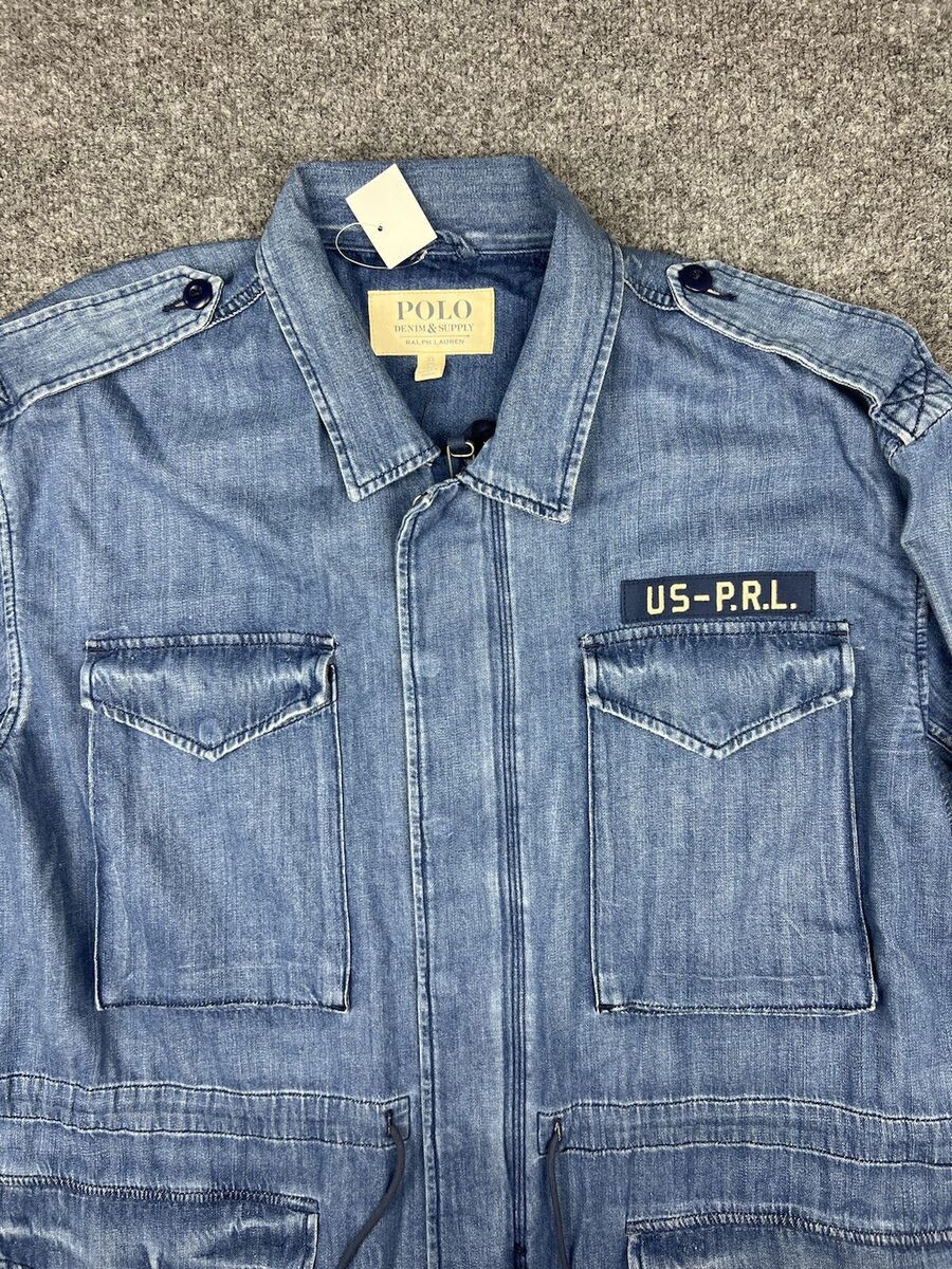NWT Polo Ralph Lauren Denim & Supply Military Jacket Overcoat Navy US-P.R.L. XL | eBay US