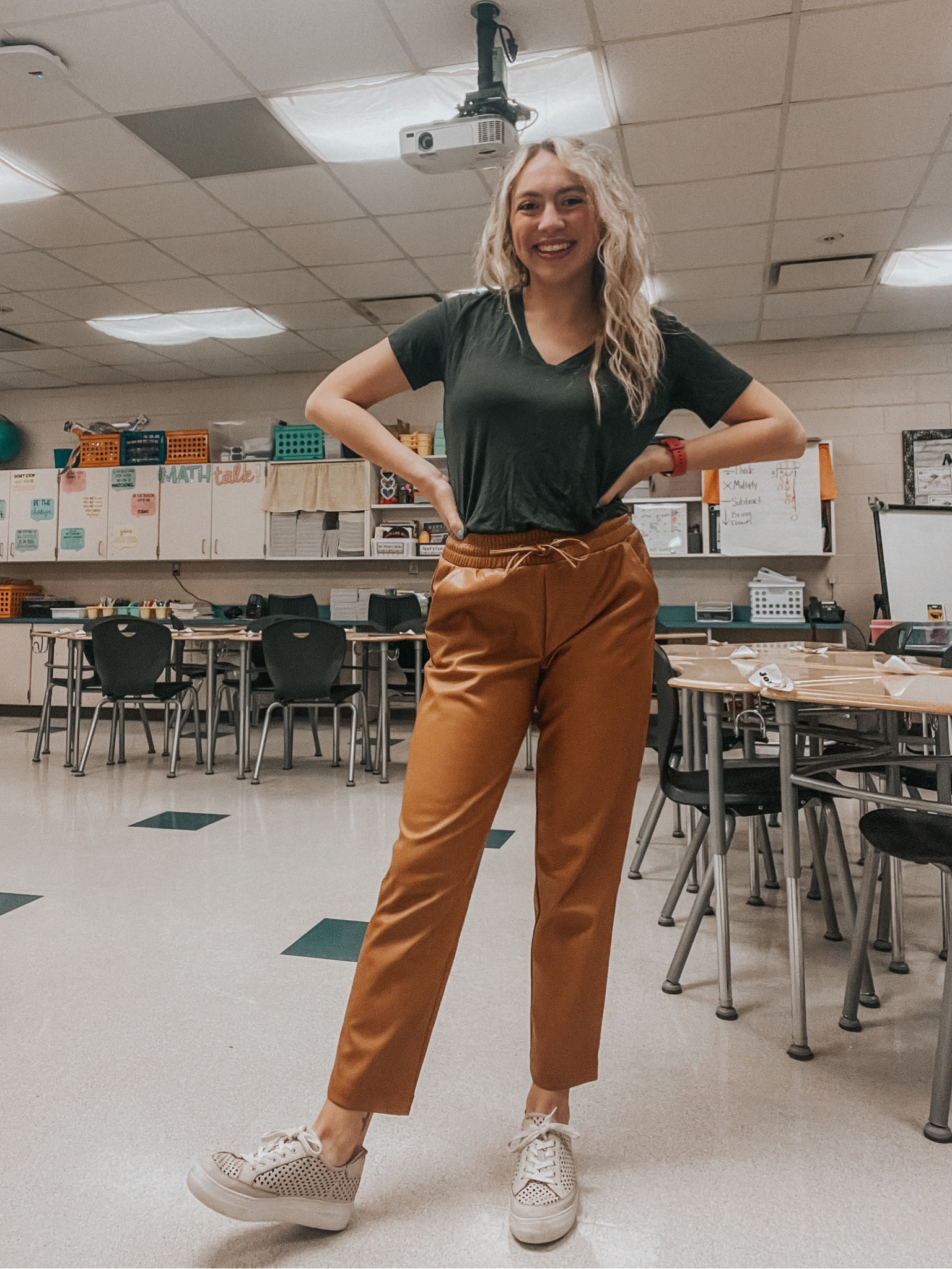 Work outfit inspiration, workwear, work outfit ideas, teacher outfit inspo, teacher outfits, teacher outfit ideas, faux leather pants, work pants, shoe inspo, teacher style, teacher outfit inspiration 

#LTKworkwear #LTKstyletip #LTKunder100