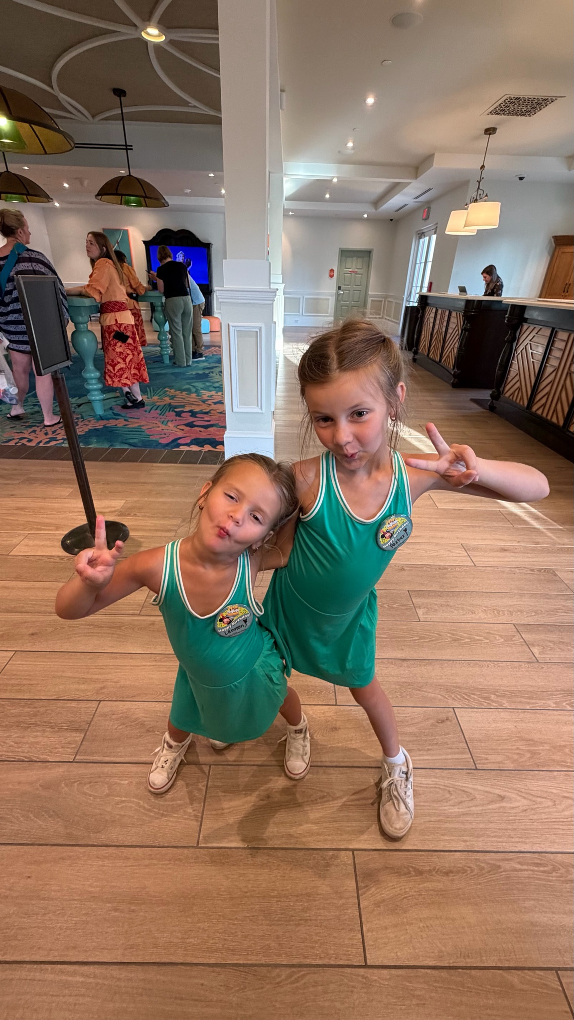 Matching green dresses + Disney days + little besties 💚 These easy matching outfits were perfect for walking around Disney all day and the girls were obsessed. Comfortable, cute, and easy to style with sneakers ✨ #LTKFamily #DisneyStyle #DisneyOutfits #MatchingSisters #SiblingStyle #KidsDisneyOutfits #MomLife #DisneyMom #FamilyDisneyTrip #GirlsMatchingOutfits #KidsFashion #DisneyVacation #ComfortableKidsClothes #SummerKidsStyle #DisneyLook #VacationOutfits #MatchingOutfits #MomContentCreator #DisneyAesthetic #FamilyTravelStyle

#LTKKids #LTKTravel #LTKSaleAlert